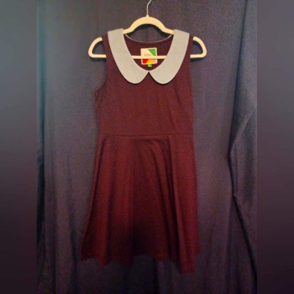 Modcloth Fervour swing dress with peter pan collar